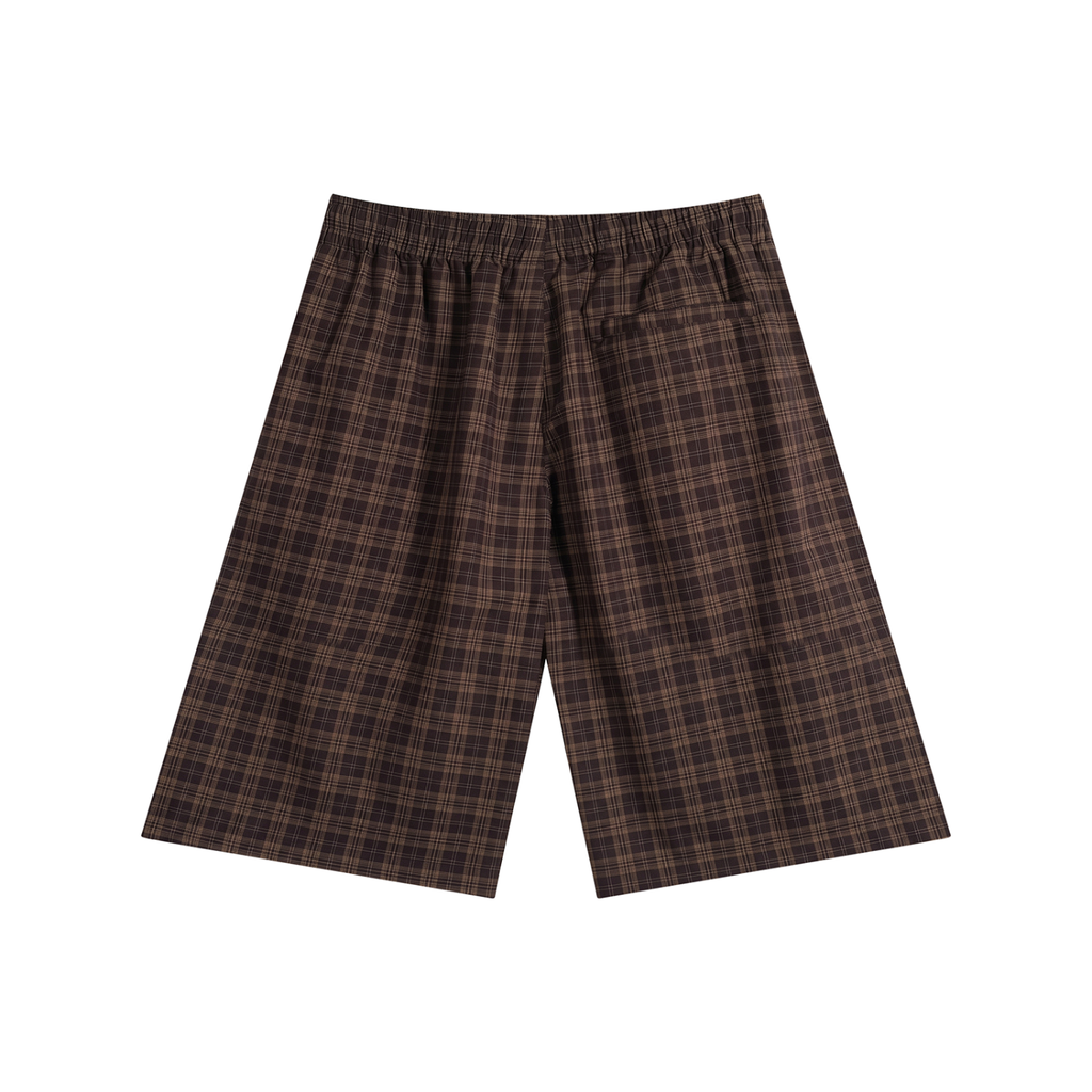 TOAO Plaid Wide Leg Shorts