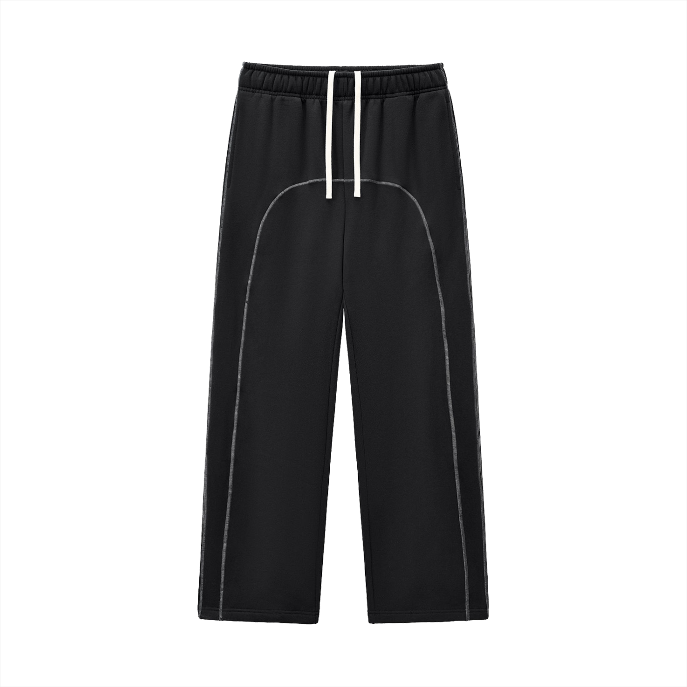 TOAO Contrast-Stitched Fleece Sweatpants