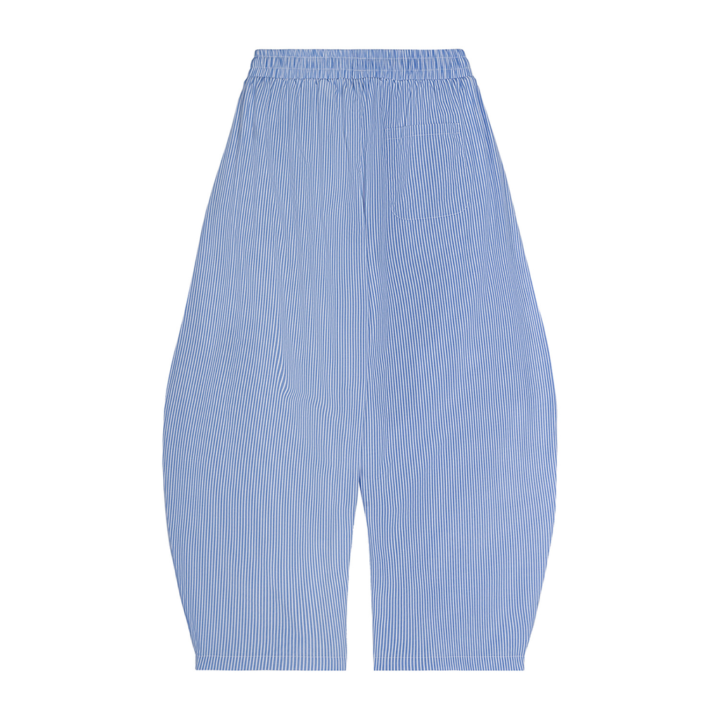 TOAO Vertical Stripe Drawstring Barrel Pants