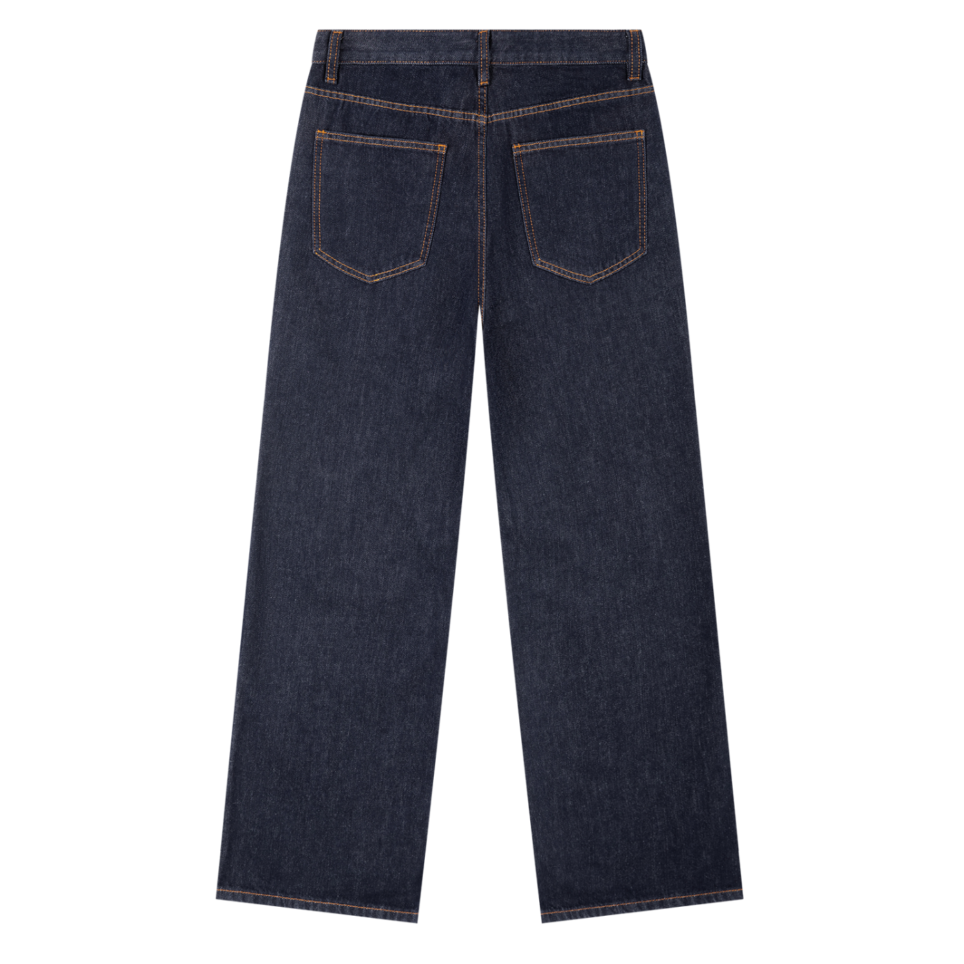 Dark Heavyweight Straight Leg Denim Jeans