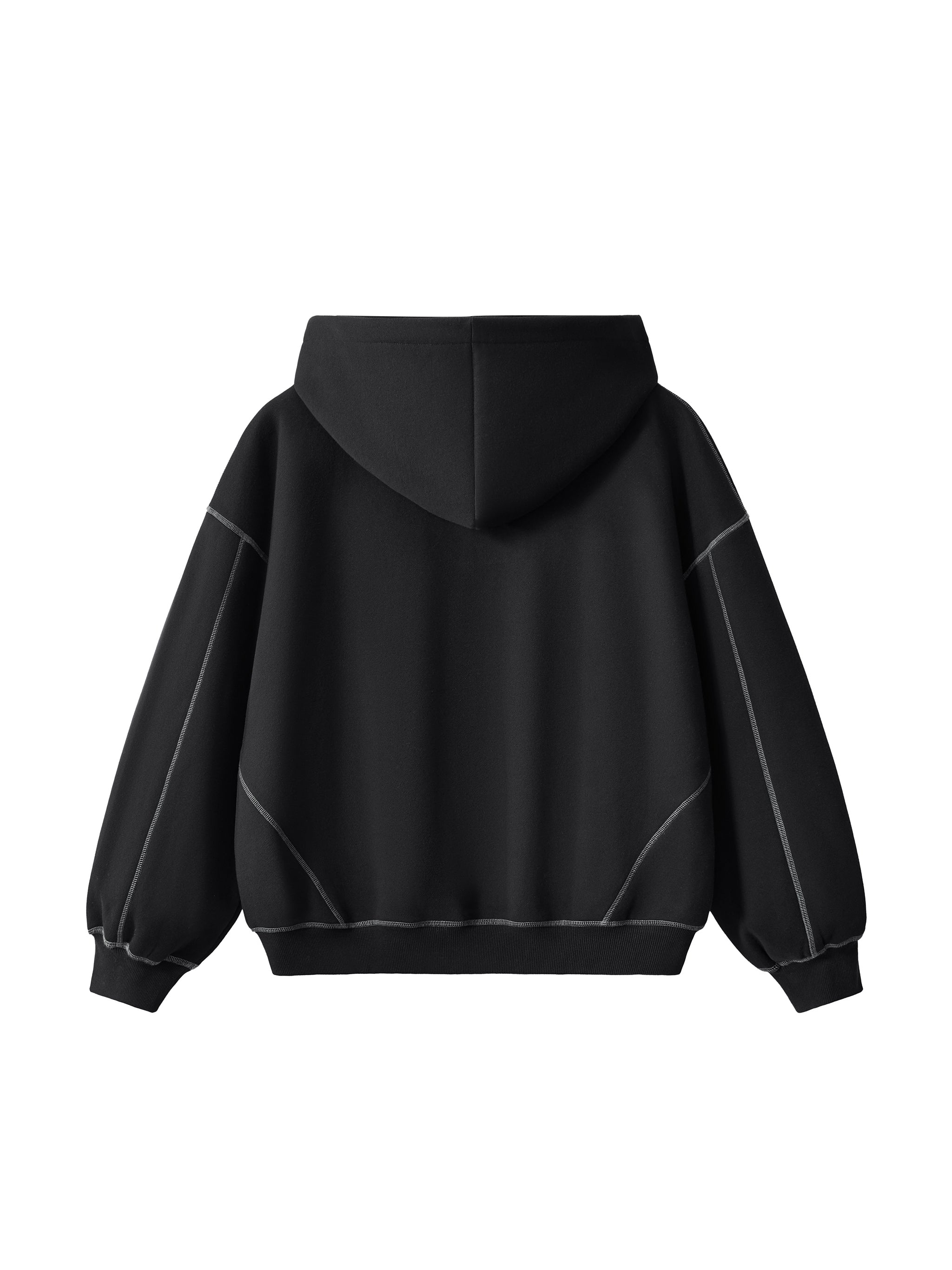 TOAO Contrast-Stitched Boxy Hoodie