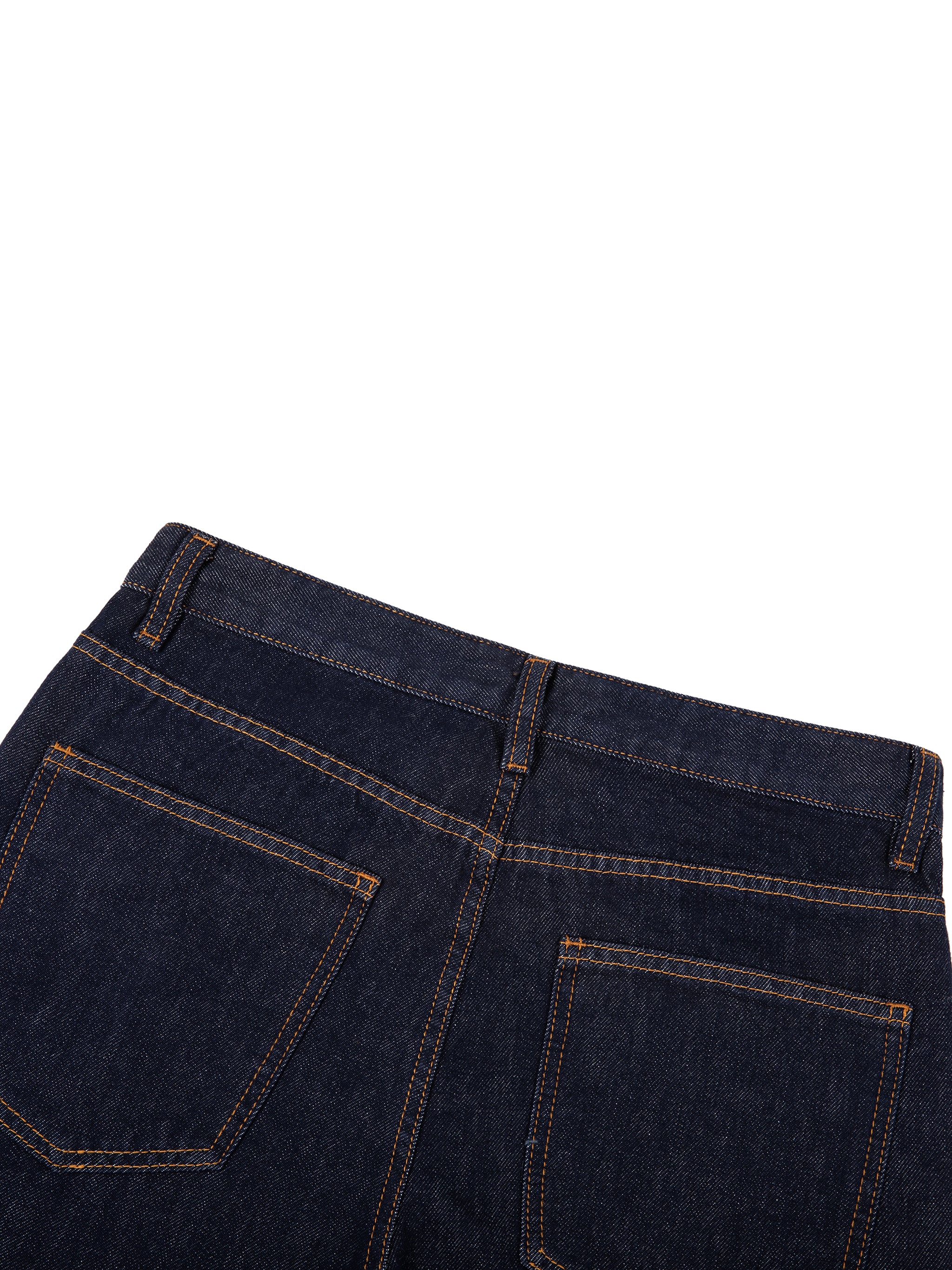 Dark Heavyweight Straight Leg Denim Jeans