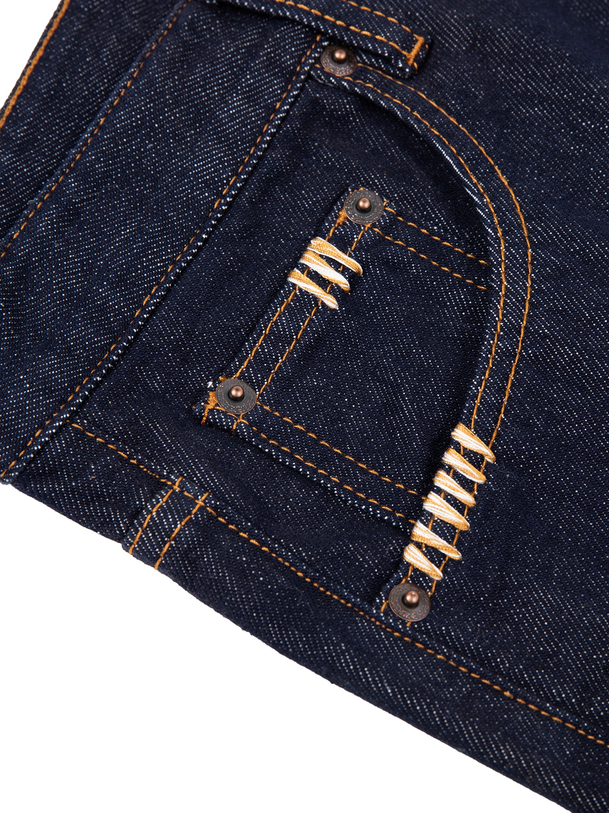 Dark Heavyweight Straight Leg Denim Jeans
