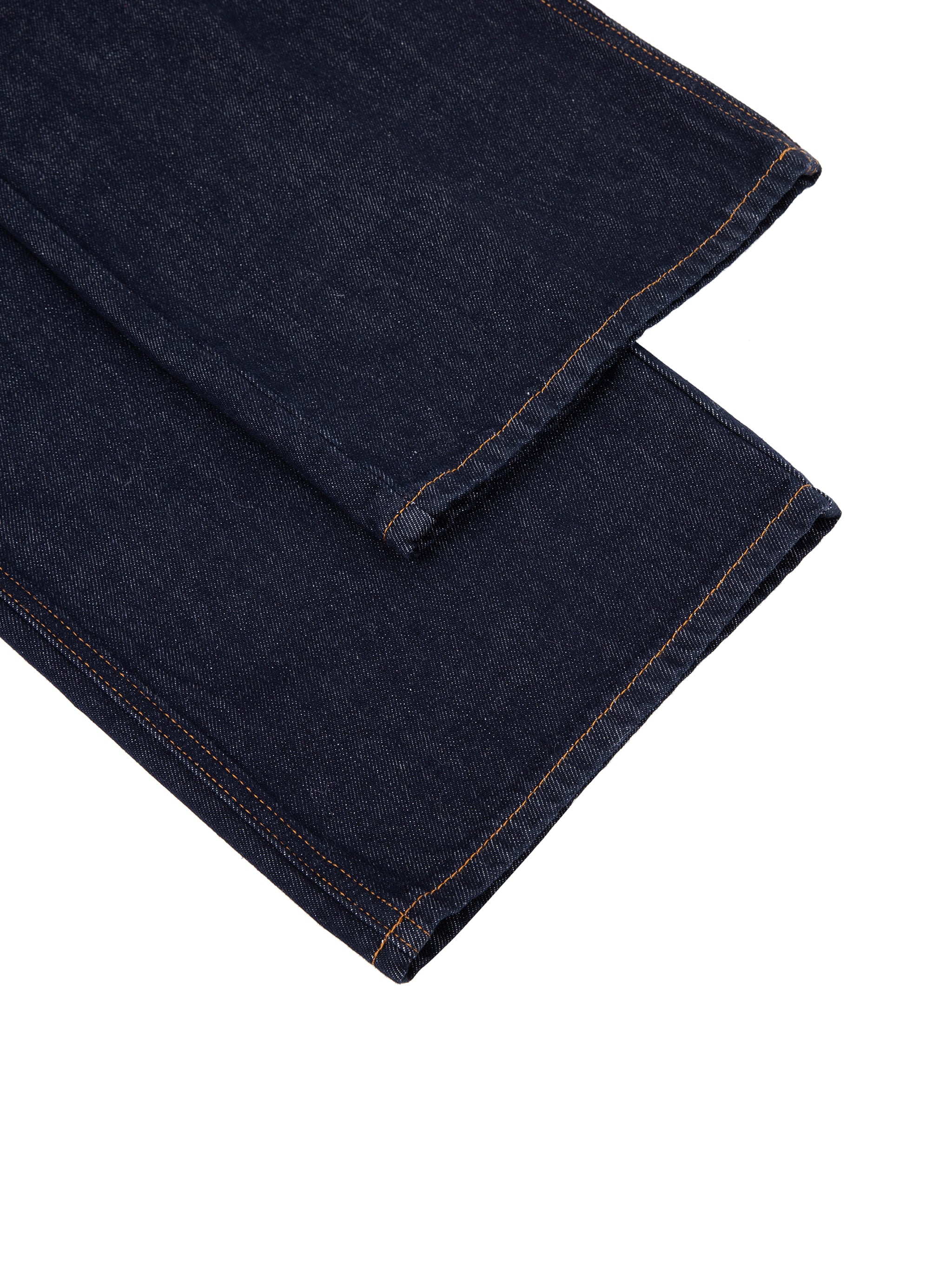 Dark Heavyweight Straight Leg Denim Jeans