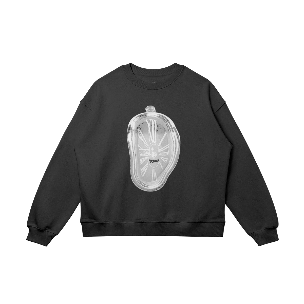 Melting Clock Oversized Crewneck