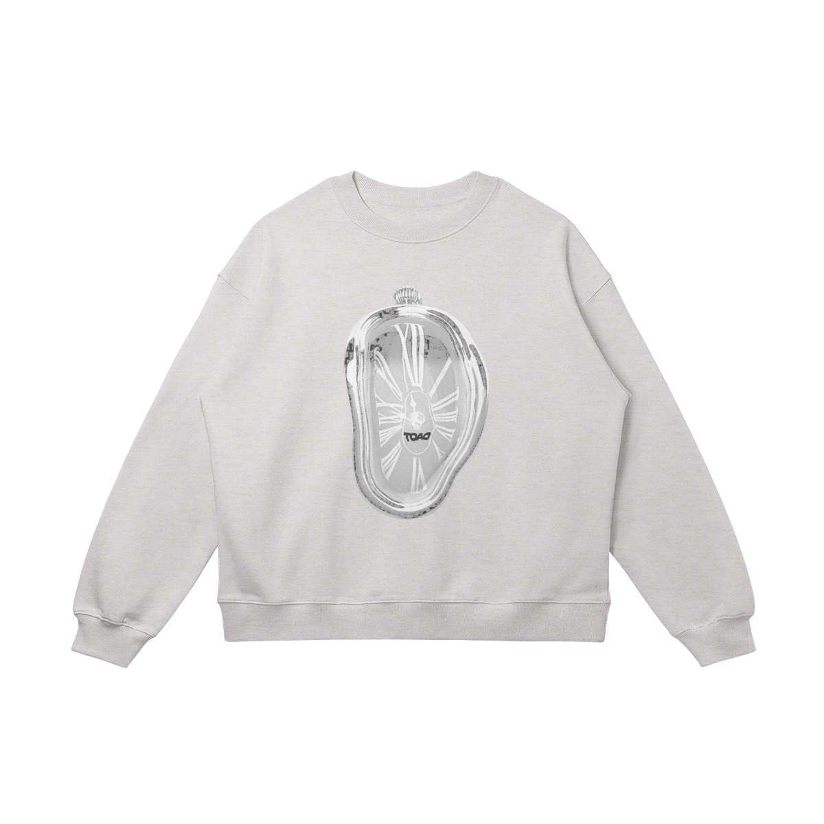 Melting Clock Oversized Crewneck