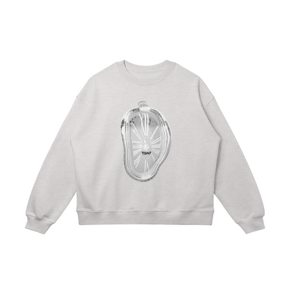 Melting Clock Oversized Crewneck