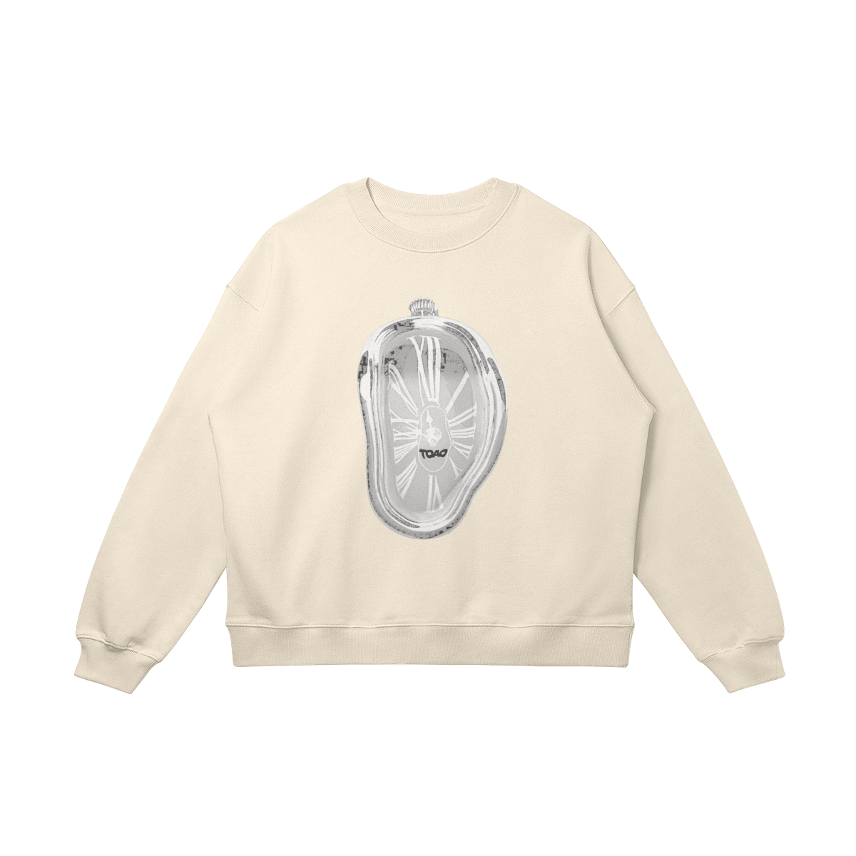 Melting Clock Oversized Crewneck