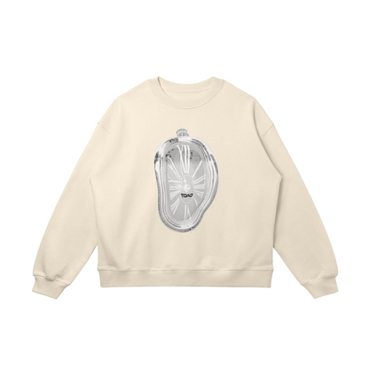 Melting Clock Oversized Crewneck