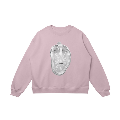 Melting Clock Oversized Crewneck