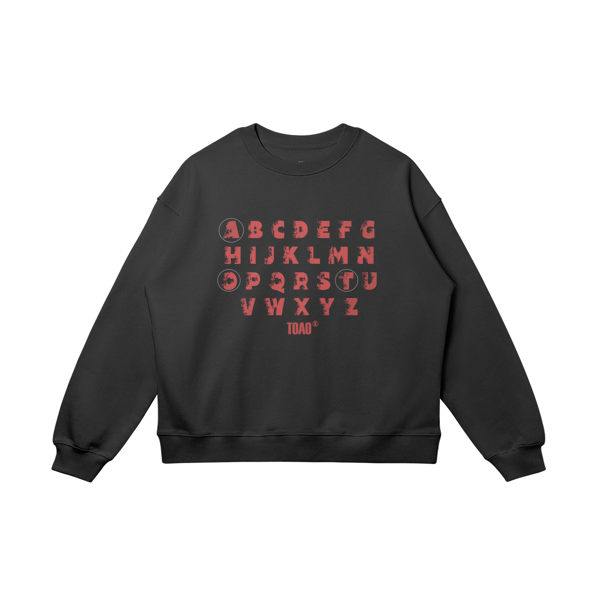 Alphabet "TOAO" Oversized Crewneck