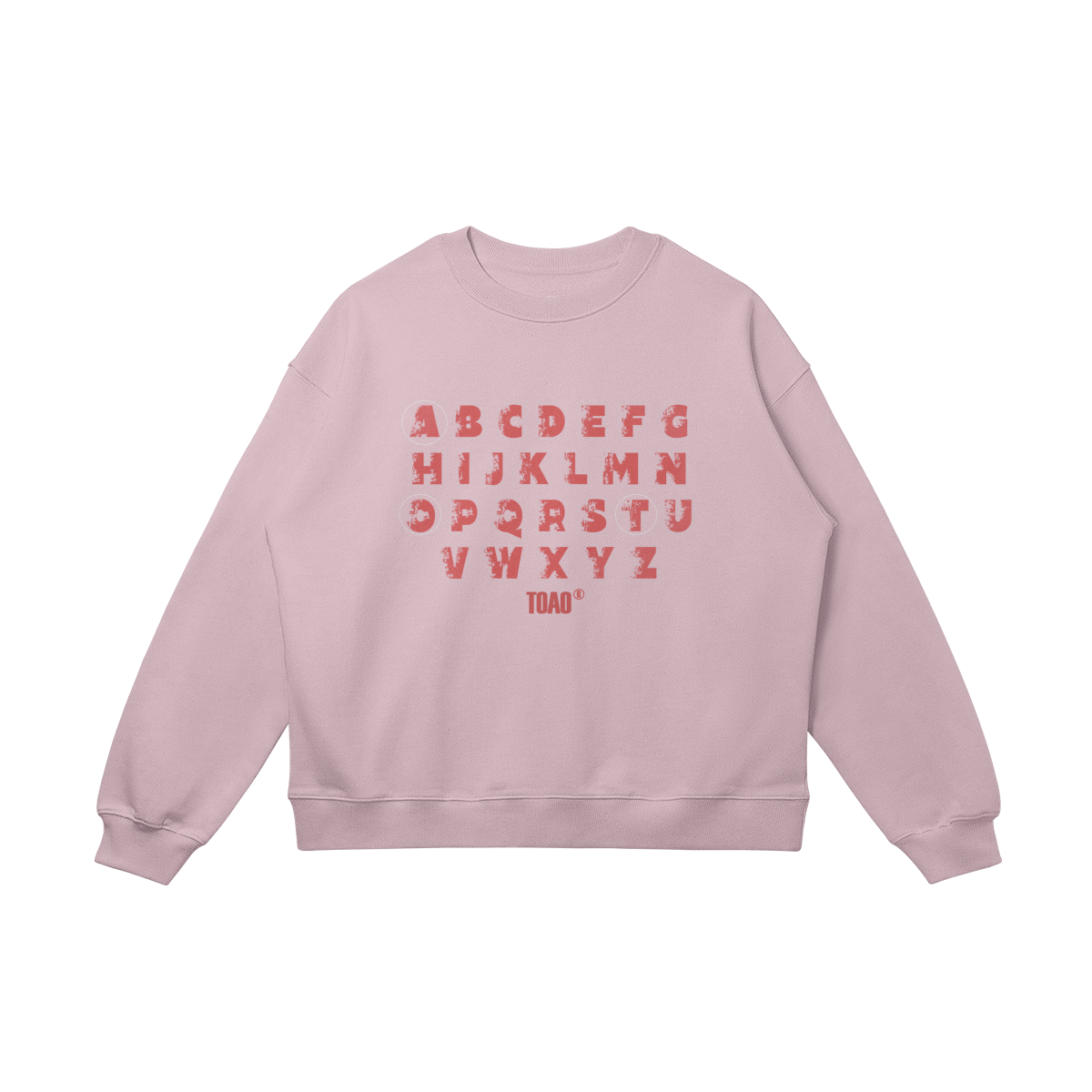 Alphabet "TOAO" Oversized Crewneck