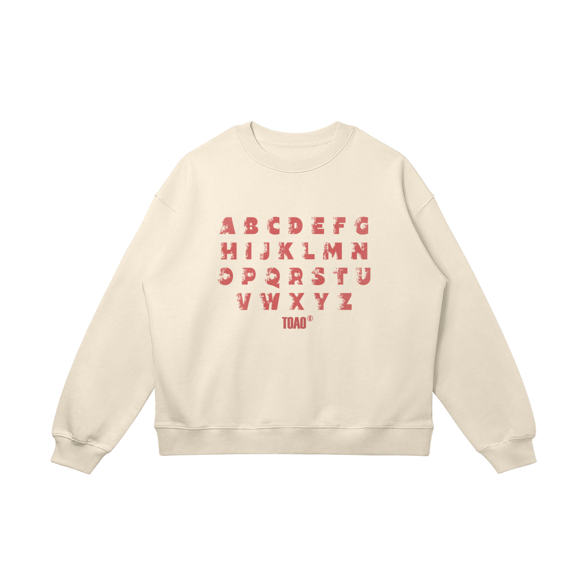 Alphabet "TOAO" Oversized Crewneck