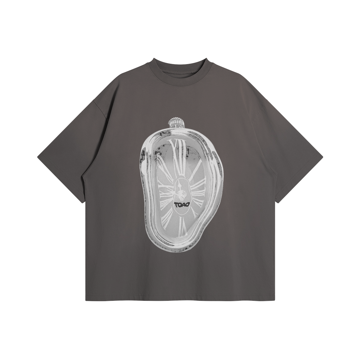 Melting Clock Oversized Graphic Tee