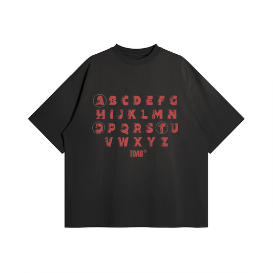 Alphabet "TOAO" Oversized Graphic Tee