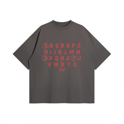 Alphabet "TOAO" Oversized Graphic Tee