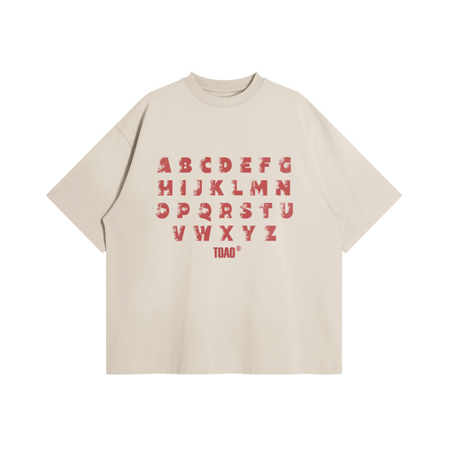 Alphabet "TOAO" Oversized Graphic Tee