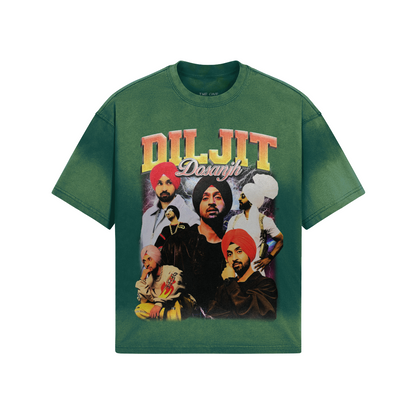 Diljit Oversized Boxy Graphic Tee