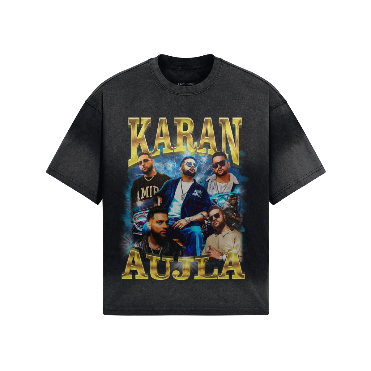 Karan Aujla Oversized Boxy Graphic Tee