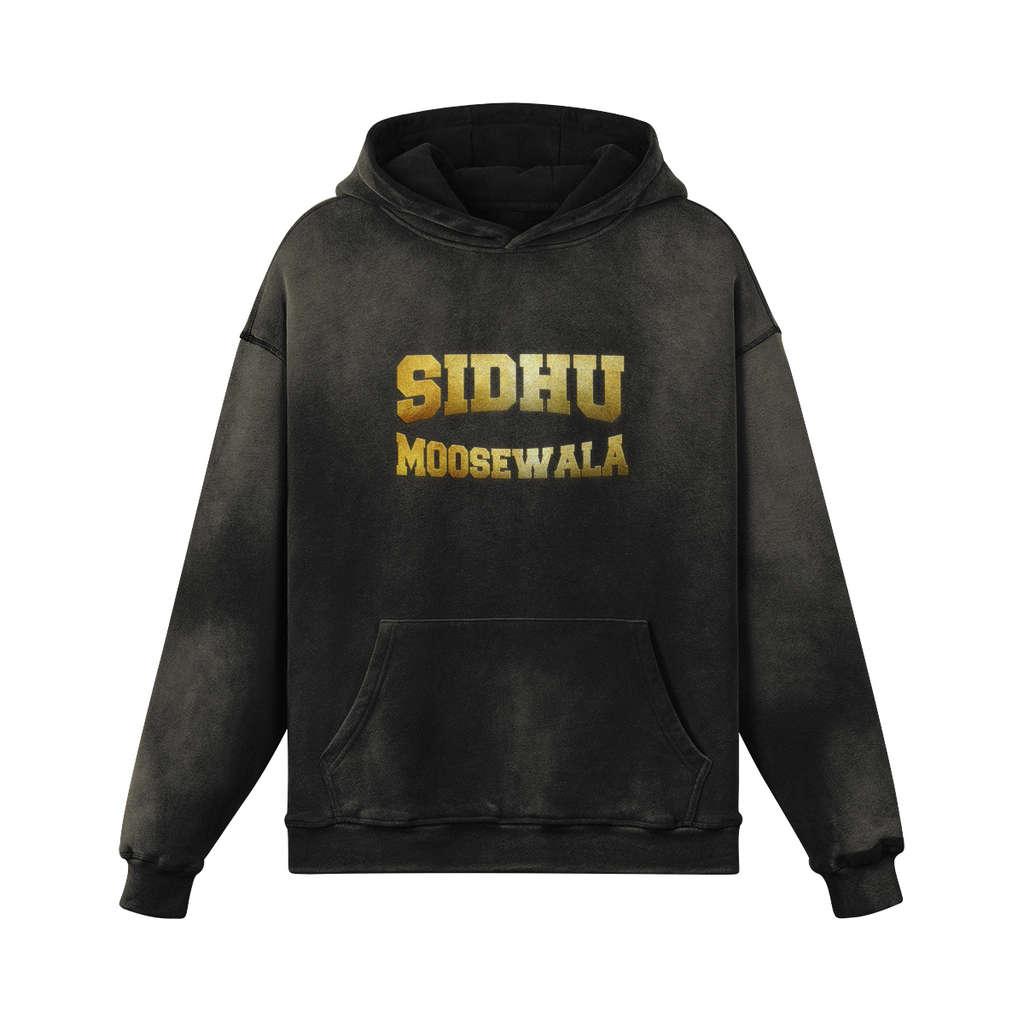 Sidhu Moosewala Oversized Washed Hoodie