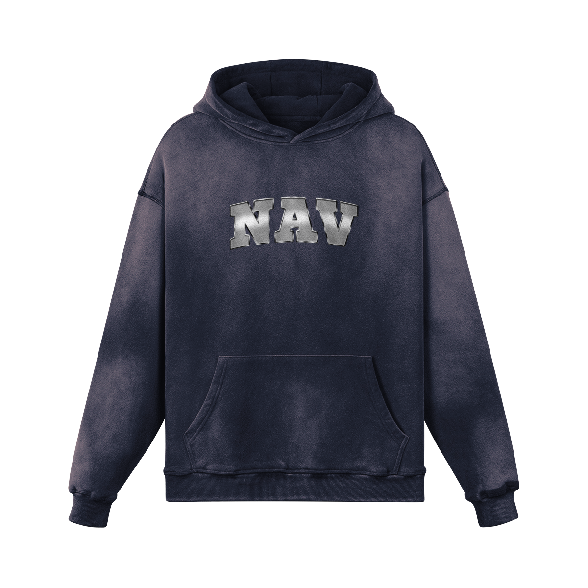 Nav BW Oversized Washed Hoodie