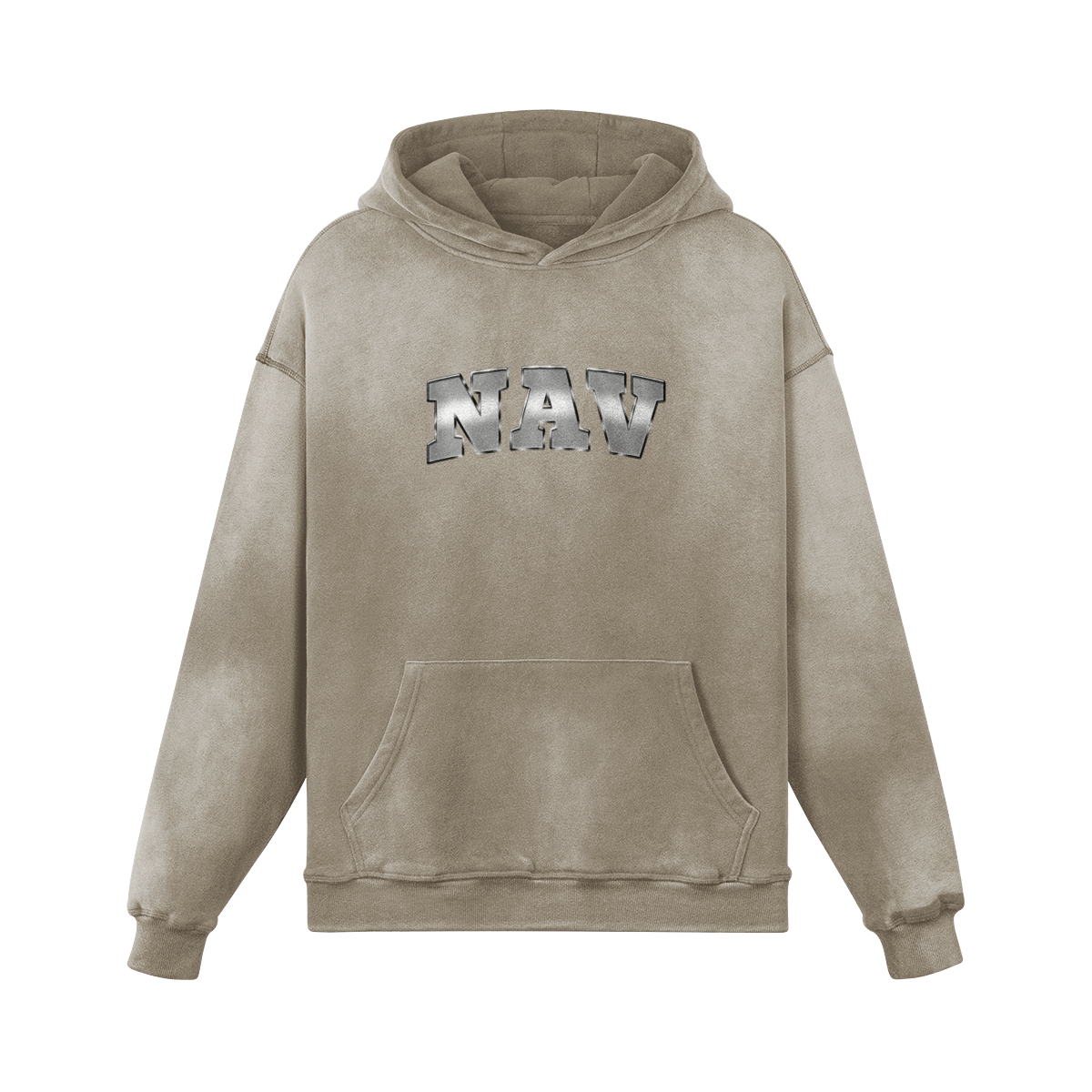 Nav BW Oversized Washed Hoodie