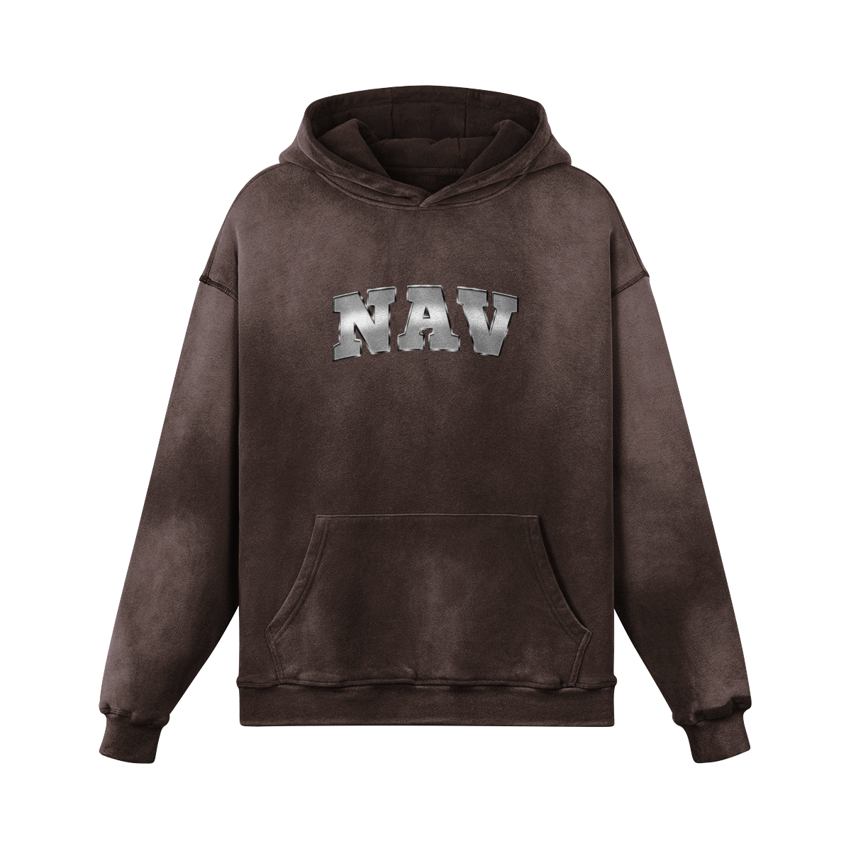 Nav BW Oversized Washed Hoodie