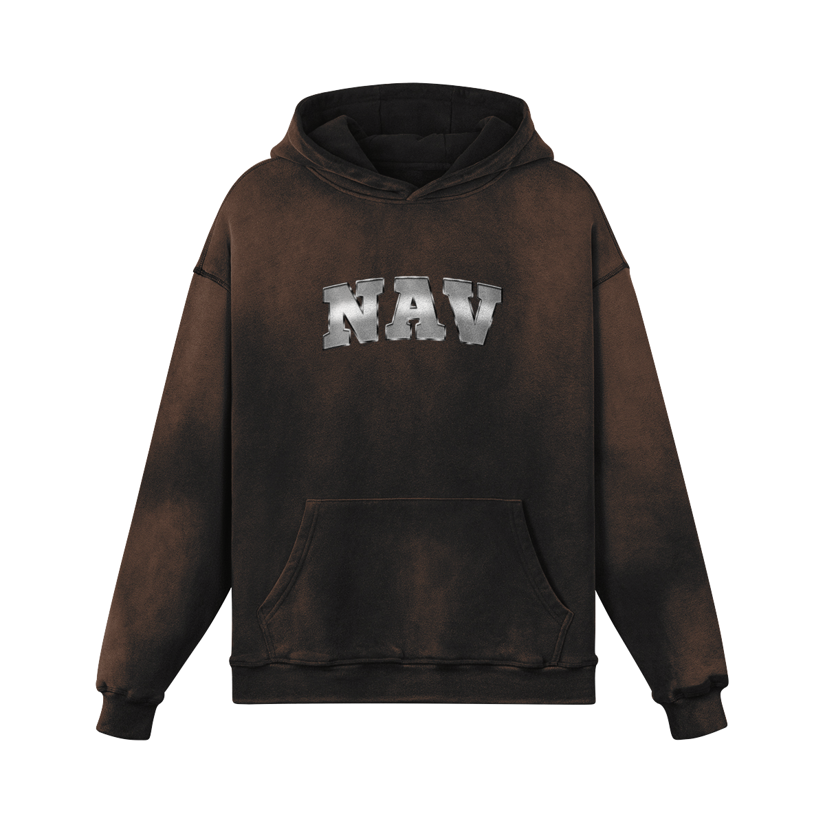 Nav BW Oversized Washed Hoodie