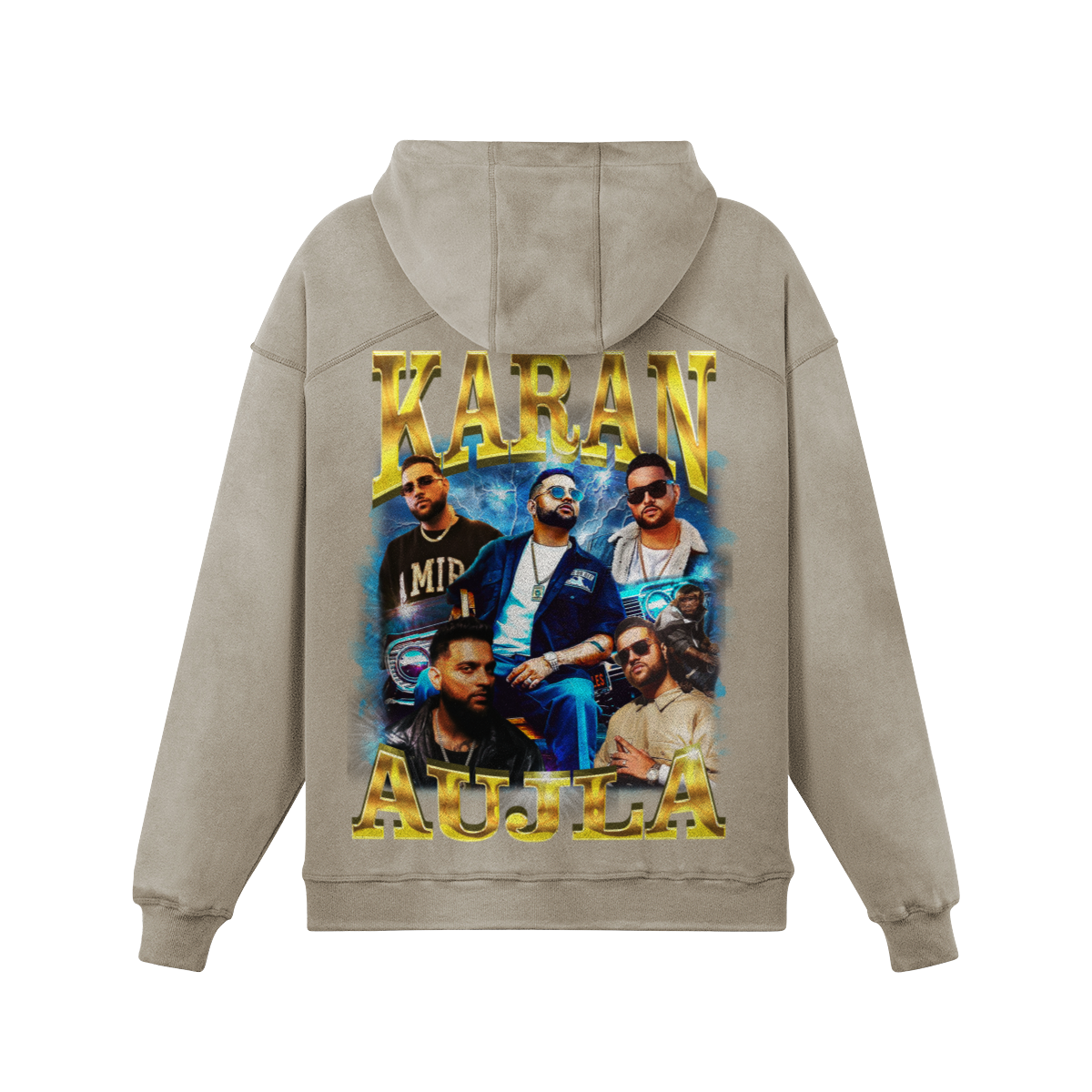 Karan Aujla Oversized Washed Hoodie