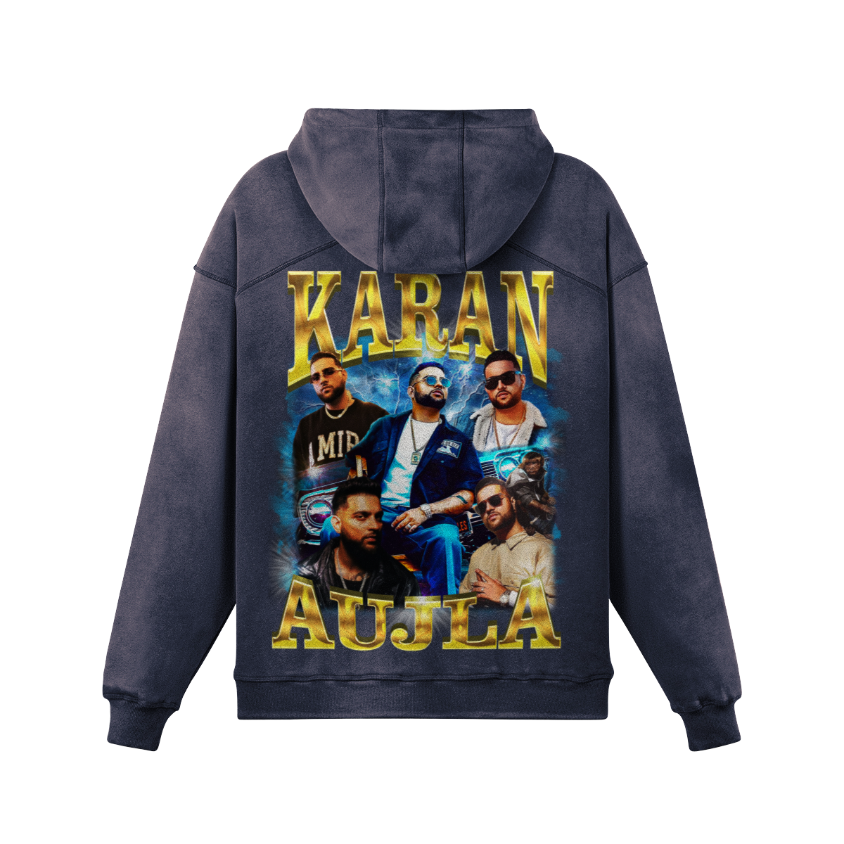 Karan Aujla Oversized Washed Hoodie