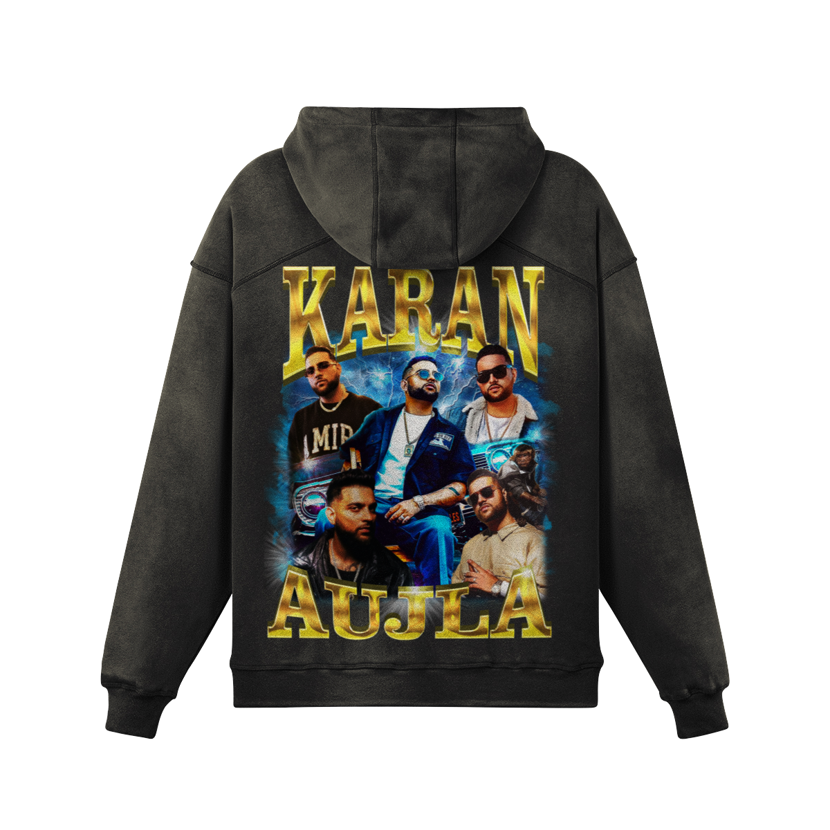 Karan Aujla Oversized Washed Hoodie