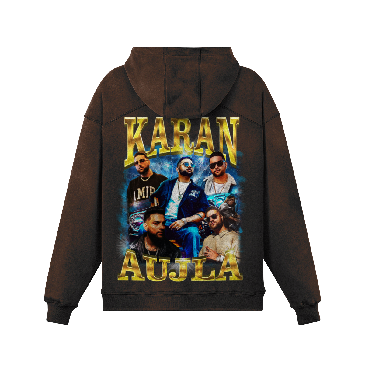 Karan Aujla Oversized Washed Hoodie