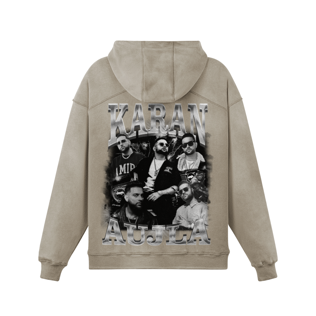 Karan Aujla BW Oversized Washed Hoodie