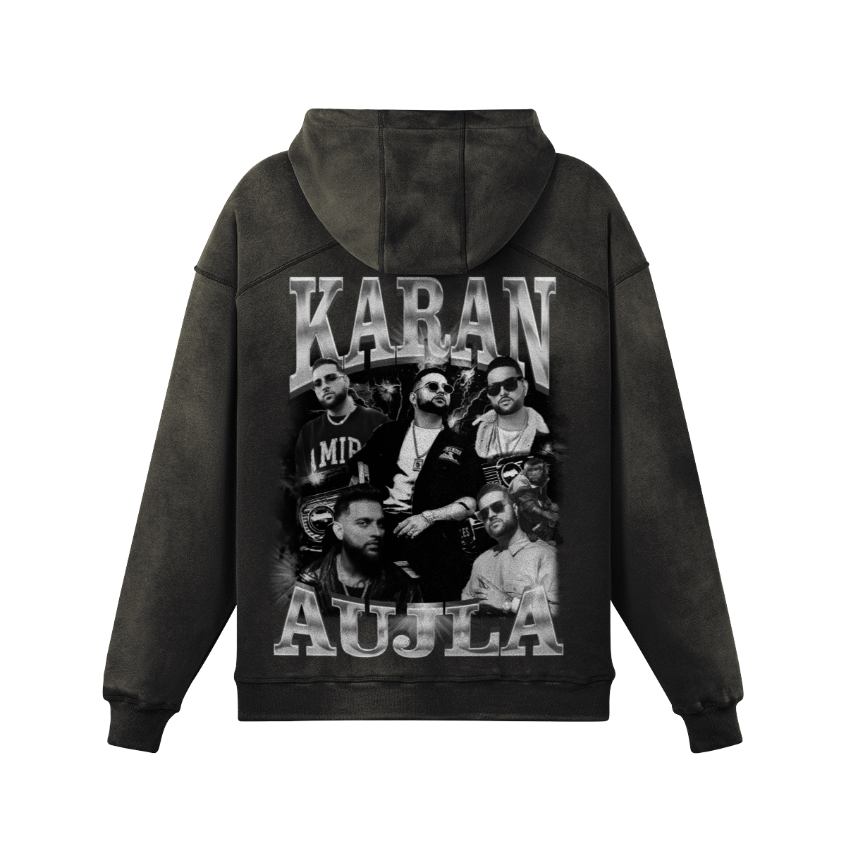 Karan Aujla BW Oversized Washed Hoodie
