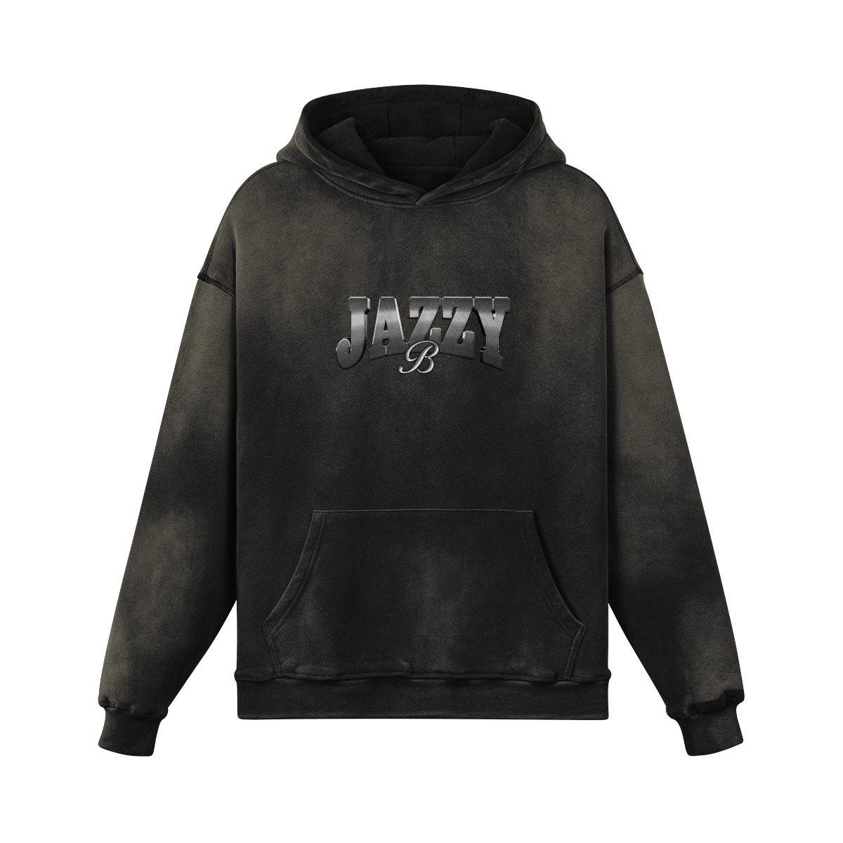 Jazzy B BW Oversized Washed Hoodie