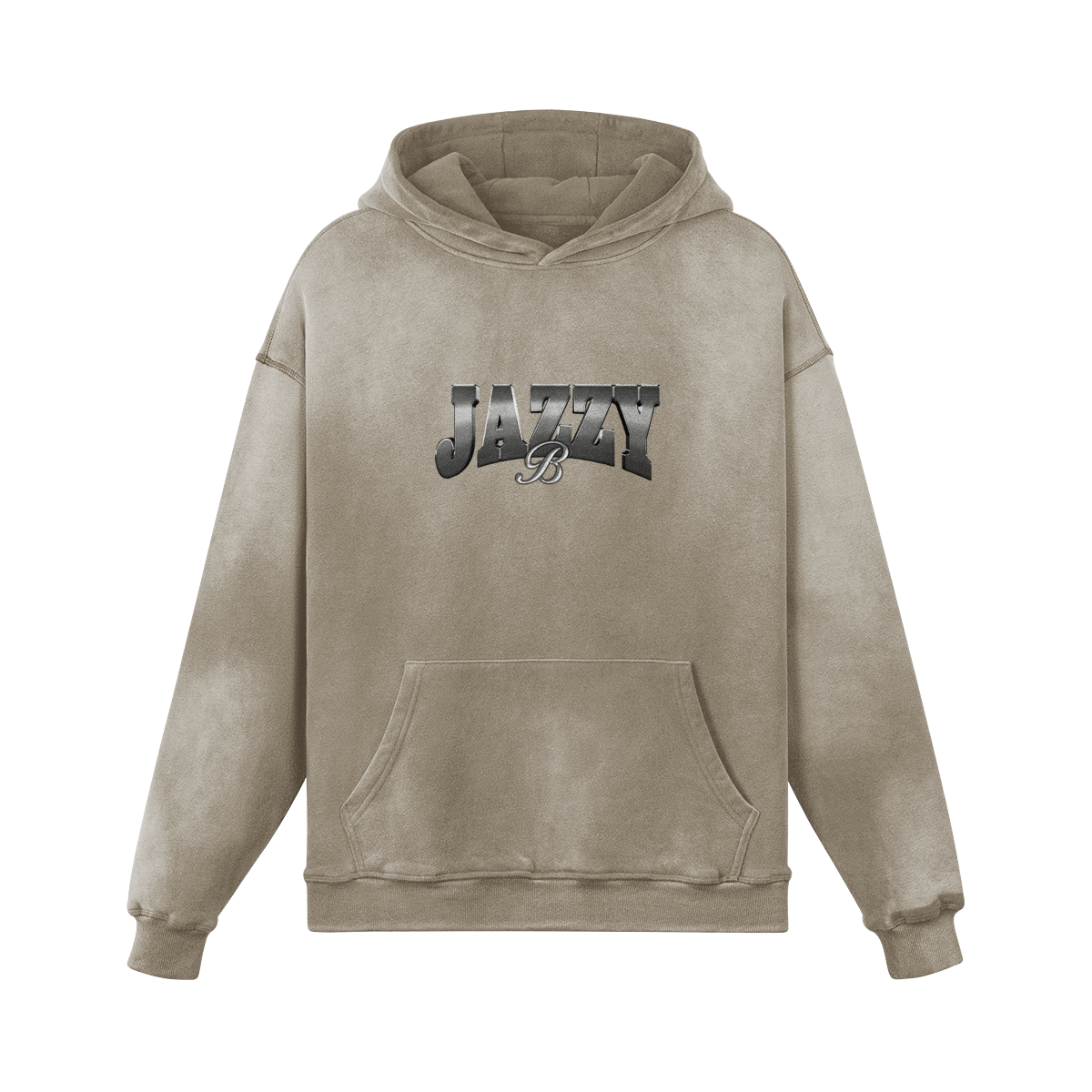 Jazzy B BW Oversized Washed Hoodie
