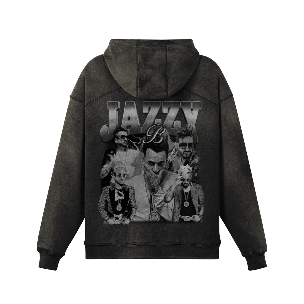 Jazzy B BW Oversized Washed Hoodie
