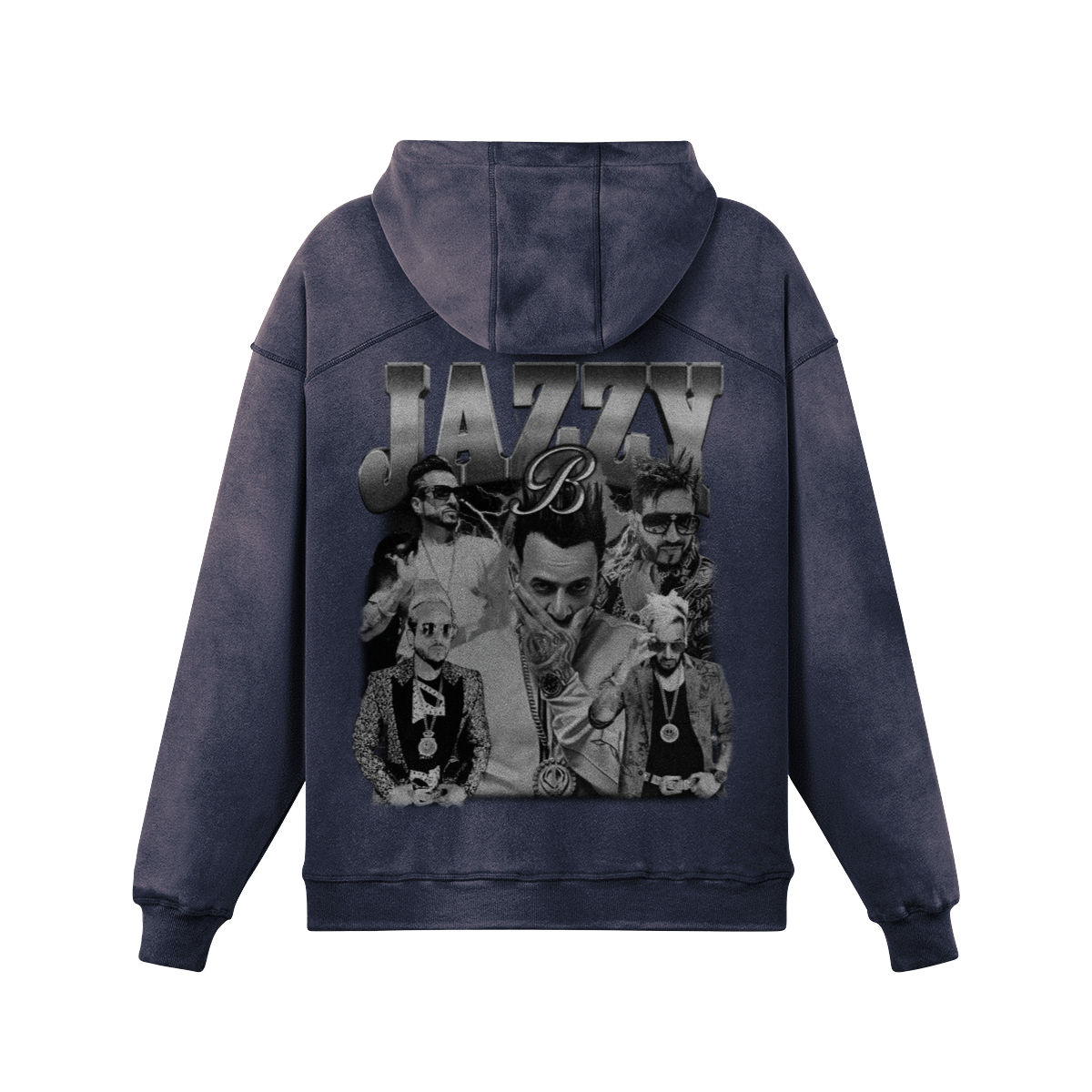 Jazzy B BW Oversized Washed Hoodie