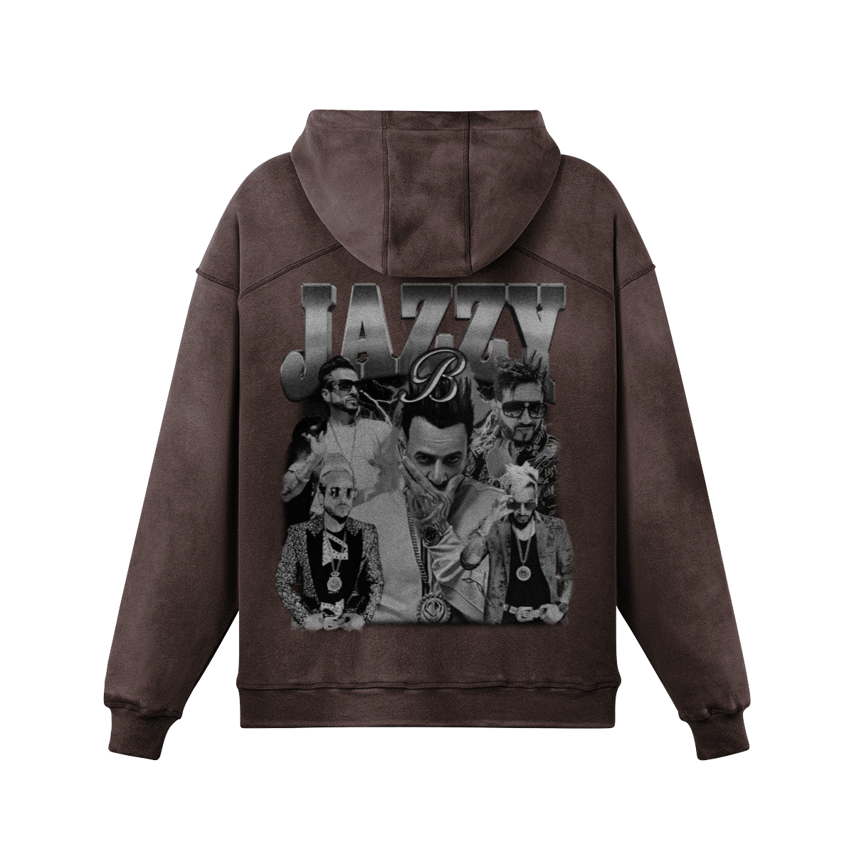 Jazzy B BW Oversized Washed Hoodie