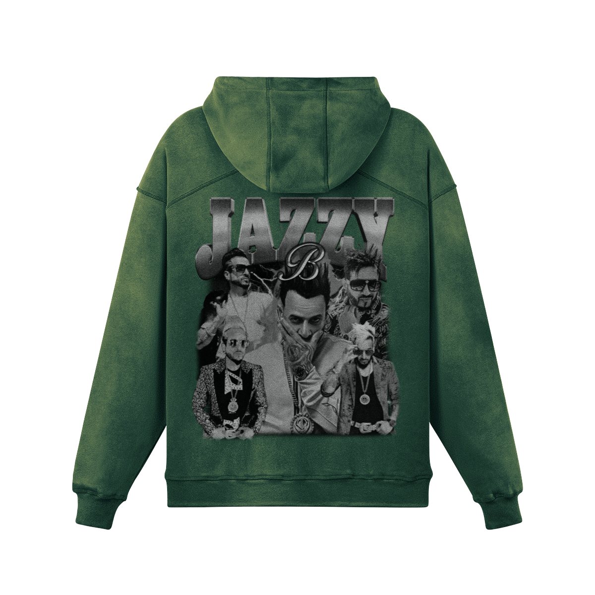 Jazzy B BW Oversized Washed Hoodie