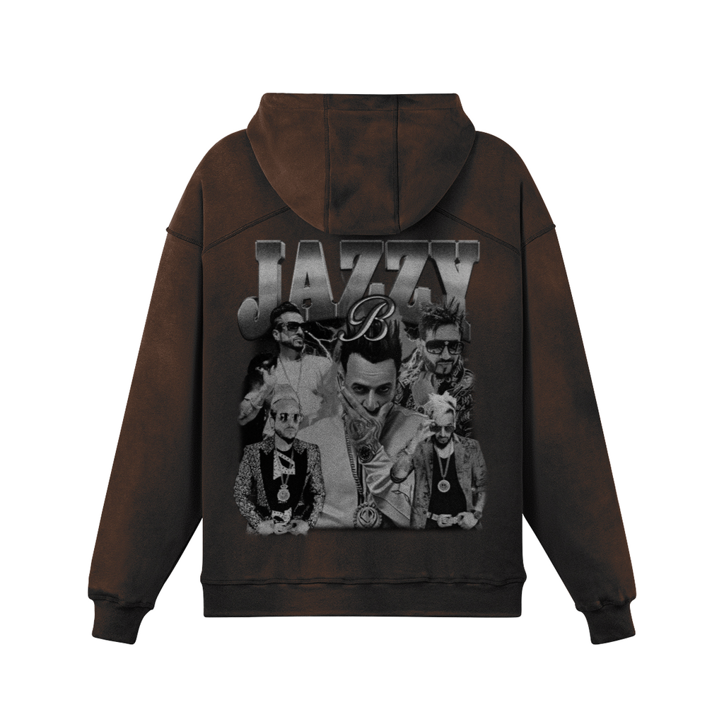 Jazzy B BW Oversized Washed Hoodie