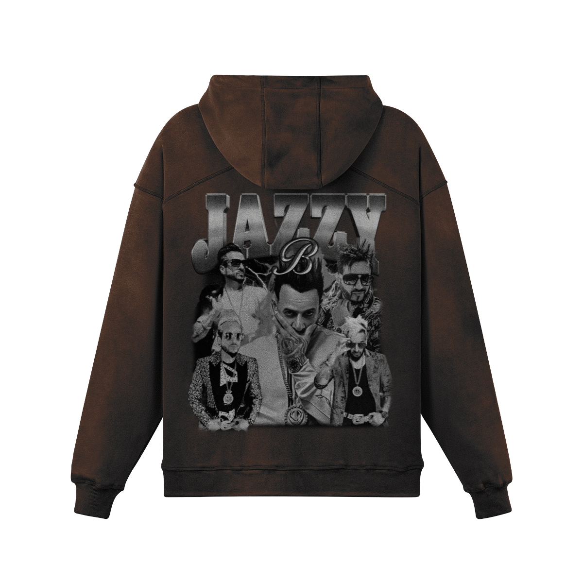 Jazzy B BW Oversized Washed Hoodie