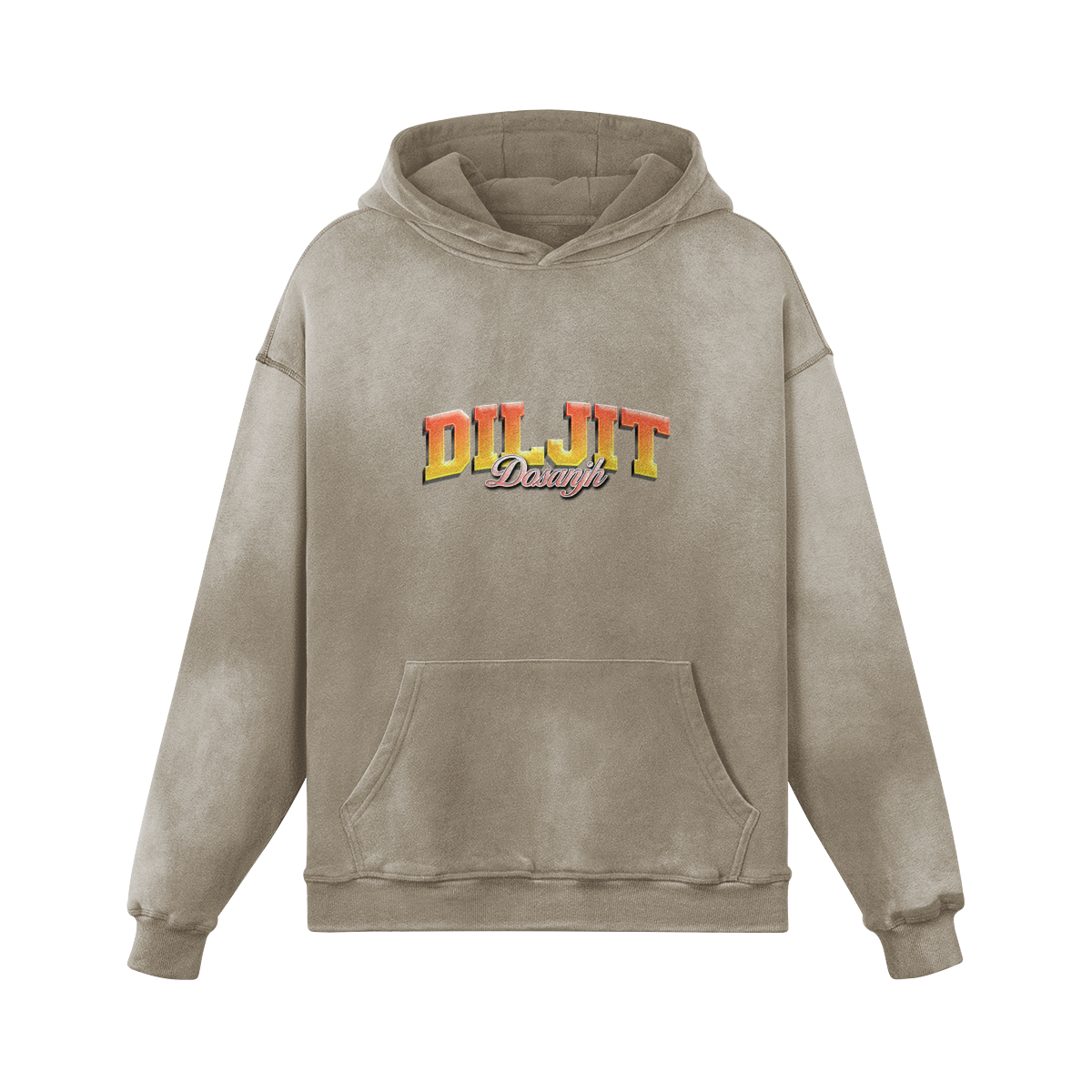 Diljit Oversized Washed Hoodie