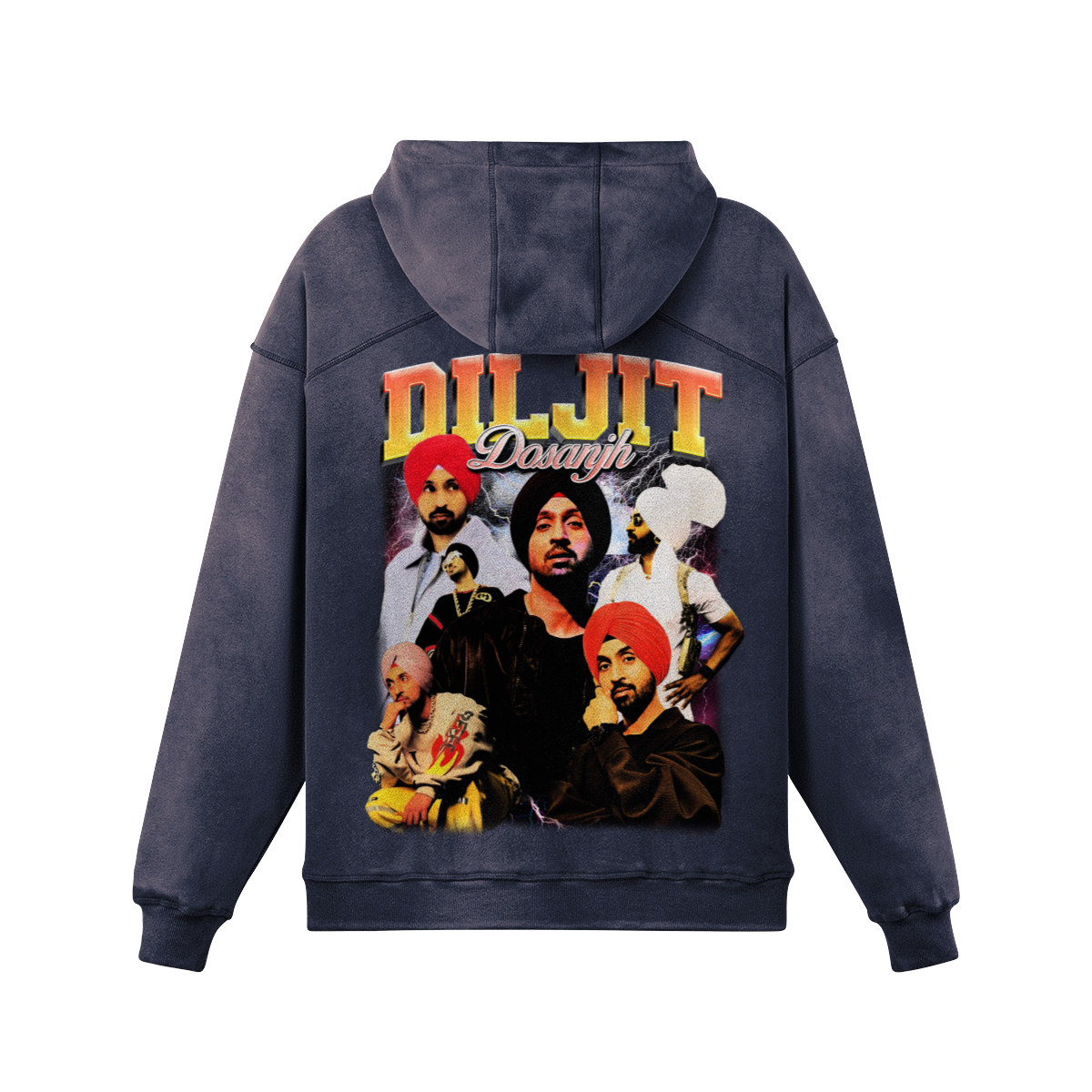 Diljit Oversized Washed Hoodie