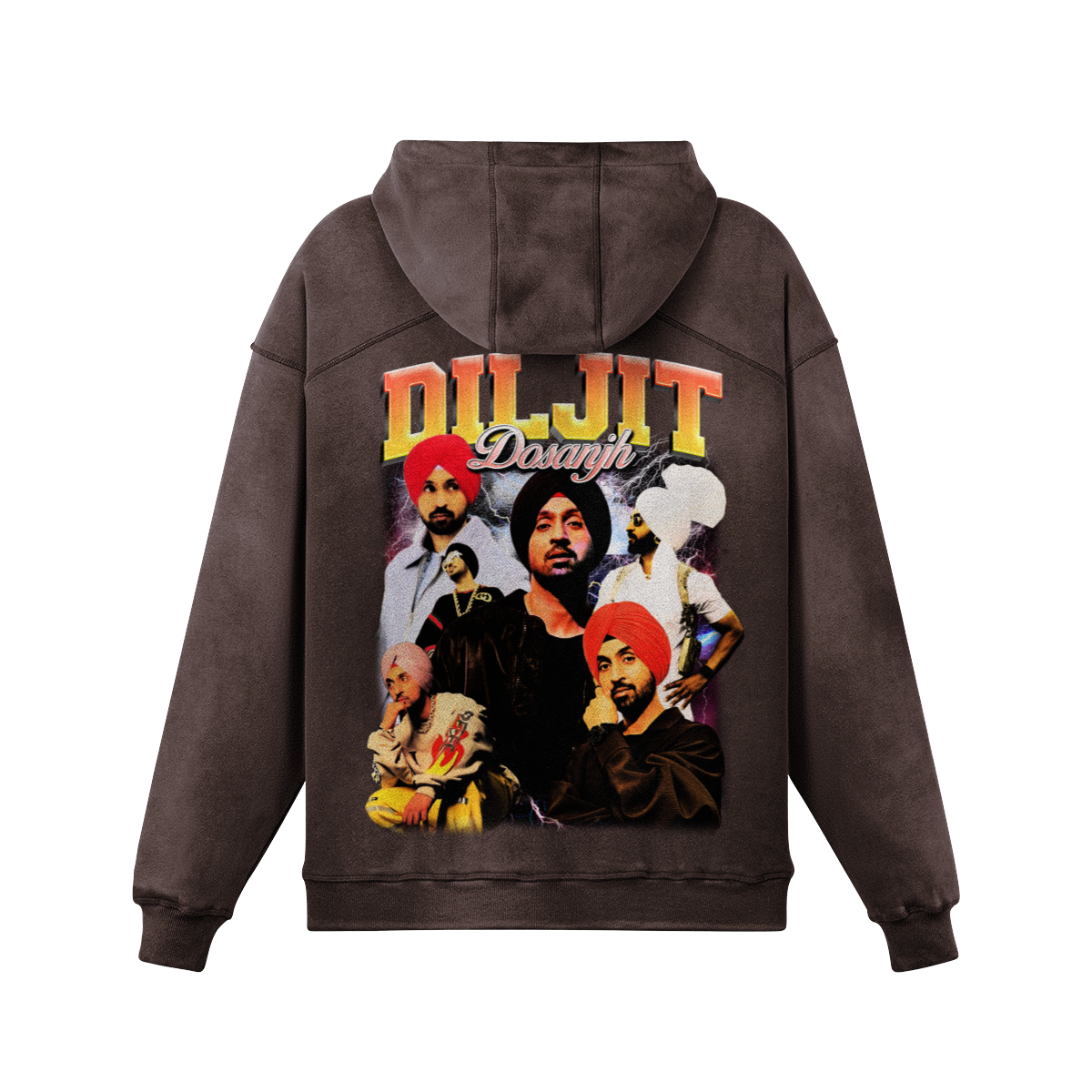 Diljit Oversized Washed Hoodie