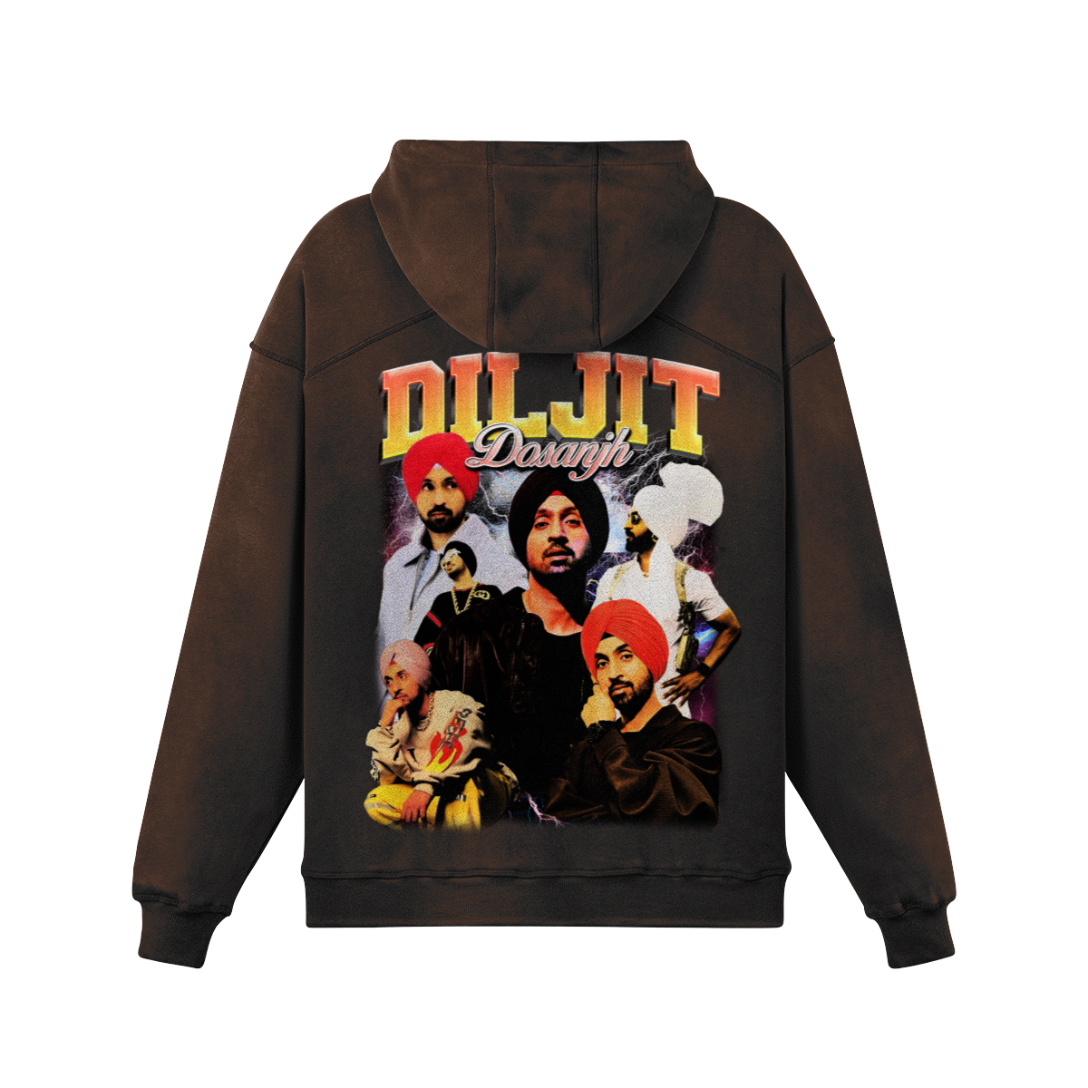 Diljit Oversized Washed Hoodie