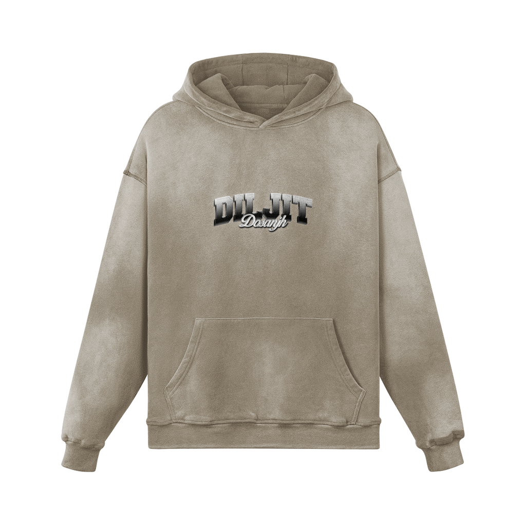 Diljit BW Oversized Washed Hoodie