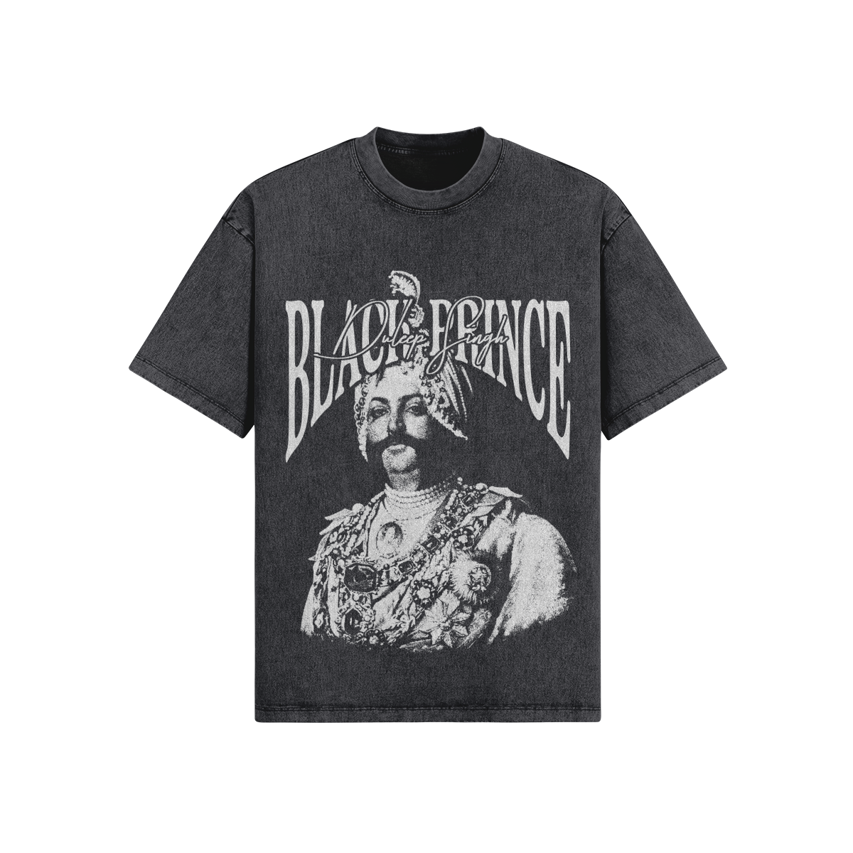 The Black Prince Oversized Acid Washed T-Shirt