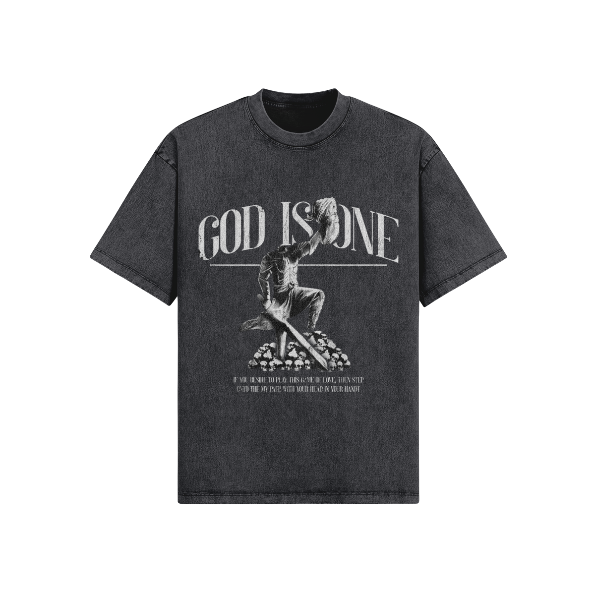 Baba Deep Singh Ji Oversized Acid Washed Tee