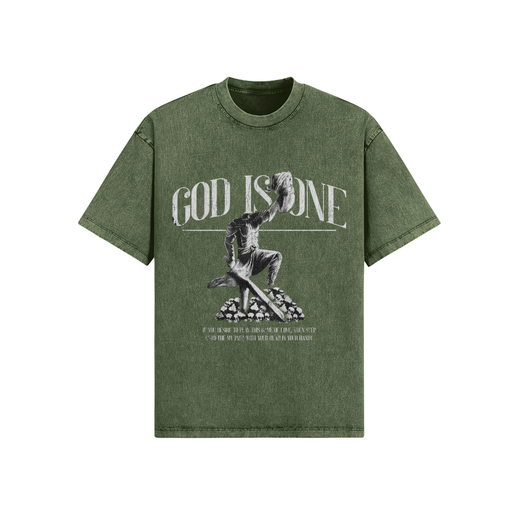 Baba Deep Singh Ji Oversized Acid Washed Tee